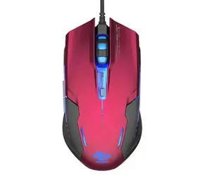 E-BLUE Auroza G červená / Herní optická myš / 3000DPI / 6 tlačítek / 1 kolečko / drátová (USB)