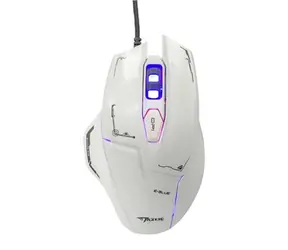 E-Blue Mazer bílá / Herní optická myš / 2500DPI / 6 tlačítek / 1 kolečko / drátová (USB)