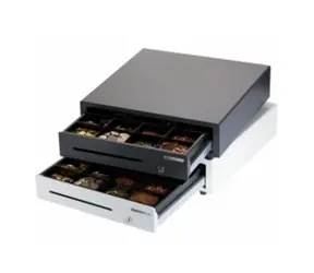 METAPACE K-1 pokladní zásuvka leštěná nerezová ocel / 24V / RJ12 / pro tiskárny