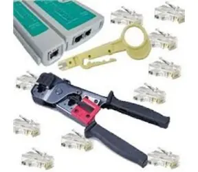 UTP tester+kleště+stripovač narážeč+10xRJ45