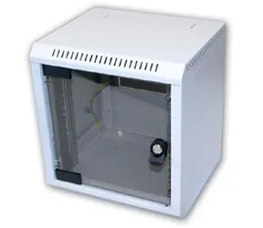 Triton 10" rozvaděč jednodílný 9U/260mm / celoskleněné dveře