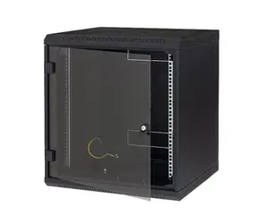 Triton 19" rozvaděč jednodílný 9U/400mm / celoskleněné dveře / černý