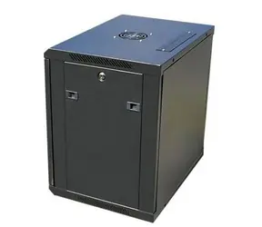 DATACOM 19" rozvaděč nástěnný 12U/450mm / černý / skleněné dveře