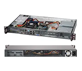 SUPERMICRO mini1U chassis (CSE-505-203B) / 1x 3.5" fixed HDD / 200W (Gold)