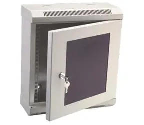 DATACOM 10" rack jednodílný 12U 140  šedé / skleněné dveře