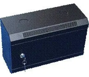 DATACOM 10" rack jednodílný 4U 140 (plechové dveře) černé