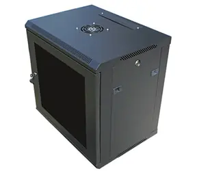 DATACOM 19" rozvaděč 12U 450 mm (sklo) / černý