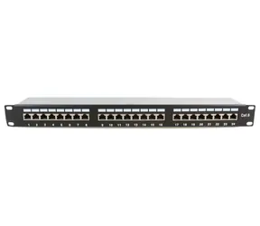 MicroConnect 19" FTP Patch Panel CAT6 24-portů černá