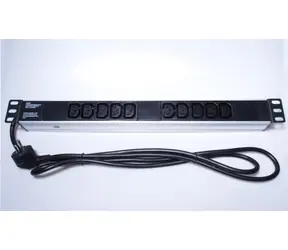 PremiumCord panel do 19" 1U / 10xC13 / 2m