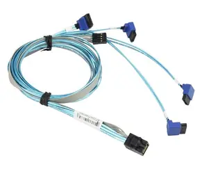 SUPERMICRO CBL-SAST-0810 / MiniSAS HD na 4 Right Angle SATA s postranními pásky (75 75 90 90cm) 75cm