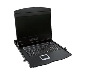 LogiLink LC902GE černá / Konzole s monitorem / 19" TFT / 1366 x 768 / klávesnice / touchpad