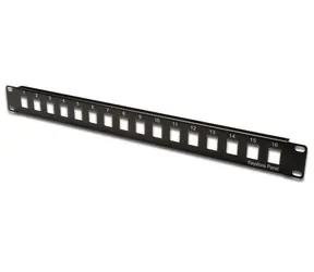 XtendLan PP19-16N Patch panel 19" / 16 otvorů / neosazený / nestíněný / 1U