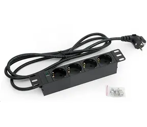 Triton 10" rozvodný panel 4x230V DIN- 2m černá