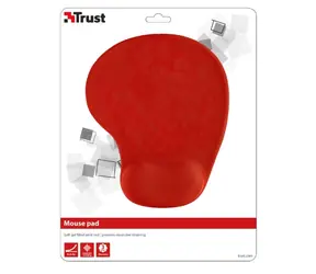 Trust BigFoot Gel Mouse Pad červená / podložka pod myš
