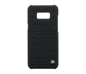 BMW Hexagon Leather Hard Case zadní kryt pro Samsung G955 Galaxy S8 Plus černá