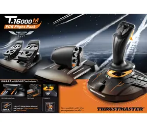 Thrustmaster Joystick T16000M FLIGHT PACK + plynový pedál + pedálová sada / pro PC