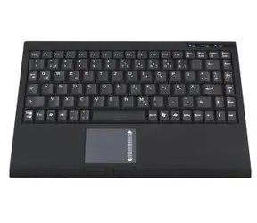 Keysonic ACK-540U+ (US) Mini-Keyboard / Touchpad / USB / černá