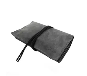 FIXED Kožené pouzdro pro cigaretový tabák & papírky a filtry černá / štípenková kůže
