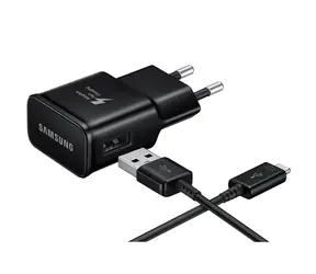 SAMSUNG nabíječka USB-C černá / 2A / fast charge / rychlé nabíjení / bulk