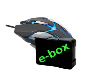 E-Blue Auroza Gaming e-box černá / herní optická myš / 6tlačítek / 1 kolečko / drátová (USB) / 4000DPI