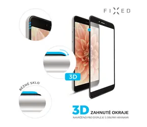 FIXED 3D Full-Cover Ochranné tvrzené sklo pro Apple iPhone X černá / přes celý displej / 0.33 mm