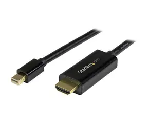 StarTech pasivní adaptér Mini DisplayPort M na HDMI M černá 3m / 4k a 2K / audio 7.1