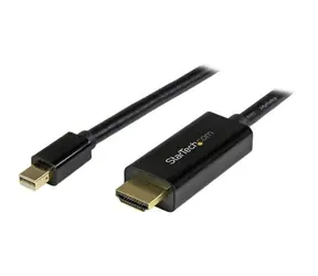 StarTech pasivní adaptér Mini DisplayPort M na HDMI M černá 5m / 4k a 2K / audio 7.1