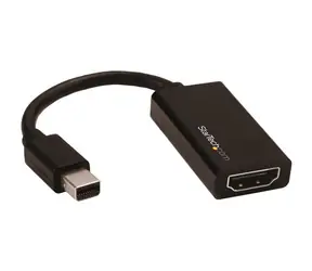 StarTech aktivní adaptér Mini DisplayPort M na HDMI F černá / 4k a 2K / zvuk 7.1