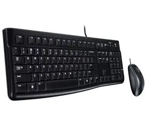 Logitech combo MK120 Severská verze / Klávesnice / Myš / USB / Černá / Pan Nordic