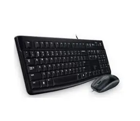 Logitech combo MK120 US INT verze / Klávesnice / Myš / USB / Černá / US/Int