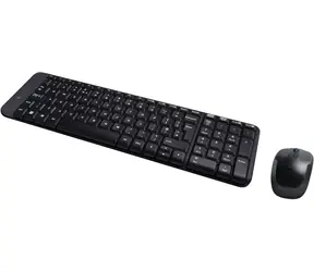 Logitech Wireless Desktop MK220 / bezdrátová klávesnice + myš / USB / Černá / US/Int