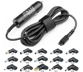 MicroBattery Univerzální autoadaptér pro notebooky do autozapalovače 90W / AC 12V / DC 19-20V / 15 koncovek