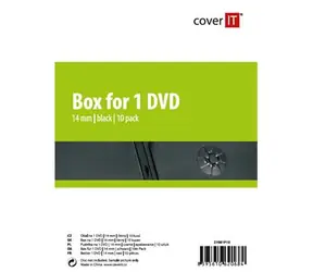 COVER IT 1 DVD 14mm černý 10ks