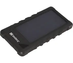Sandberg PowerBank Outdoor Solar 16000 mAh černá / IP67 / solární dobíjení / 5V 3.4A / 2x USB A