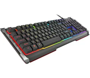 Natec Genesis Rhod 400 RGB US černá / Herní klávesnice / podsvícená / USB