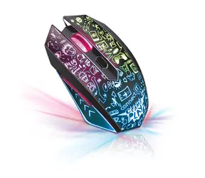 CONNECT IT DOODLE 2 černá / Bezdrátová optická herní myš / 2400DPI / 6 tlačítek / 600mAh 