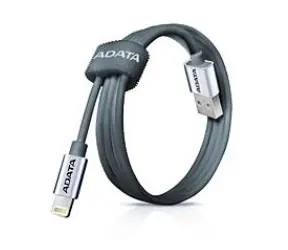 ADATA Synchronizační a napájecí kabel / USB / MFi (iPhone, iPad, iPod) / titanová