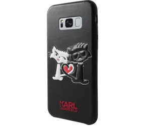 Karl Lagerfeld Karl and Choupette in Love Hard Case pro Samsung G955 Galaxy S8 Plus černá