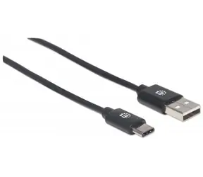 Manhattan kabel Hi-Speed USB-C samec > USB 2.0 samec 2m / černá