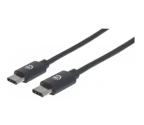 Manhattan kabel Hi-Speed USB-C samec > USB-C samec 2m / černá