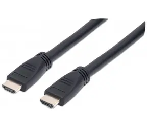 Manhattan kabel do zdi HDMI-HDMI 10m / Ethernet / stíněný / černý 