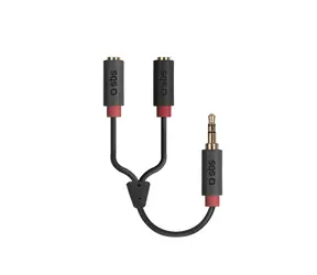 SBS Audio rozbočovací kabel 3.5mm jack červená