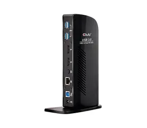 Club3D CSV-1460 dokovací stanice / 2x DP / USB / mini-jack 3.5mm / LAN