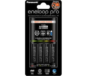 Panasonic BQ-CC55 Smart & Quick Charger + Eneloop Pro AA 2500mAh 4 ks