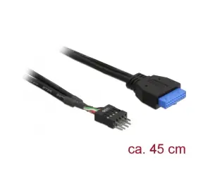 DeLock kabel USB 3.0 pin header samice na USB 2.0 pin header samec / 45cm