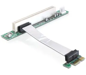DeLock Riser card PCI Express x1 > PCI 32Bit 5 V / kabel 9cm