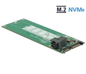 DeLock převodník SATA 22 pin / SFF-8643 NVMe > 1 x M.2 NGFF Key M