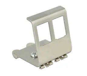 Delock Keystone Metal Mounting 2 Porty pro DIN kolejnici