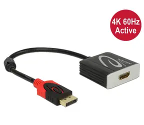 DeLock aktivní adaptér Displayport 1.2 samec > HDMI samice 4K 60 Hz