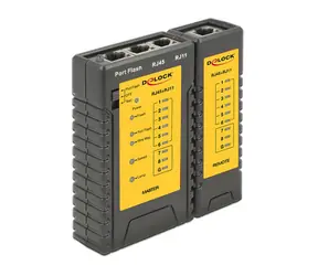DeLock kabelový tester RJ45 a RJ12 + Portfinder